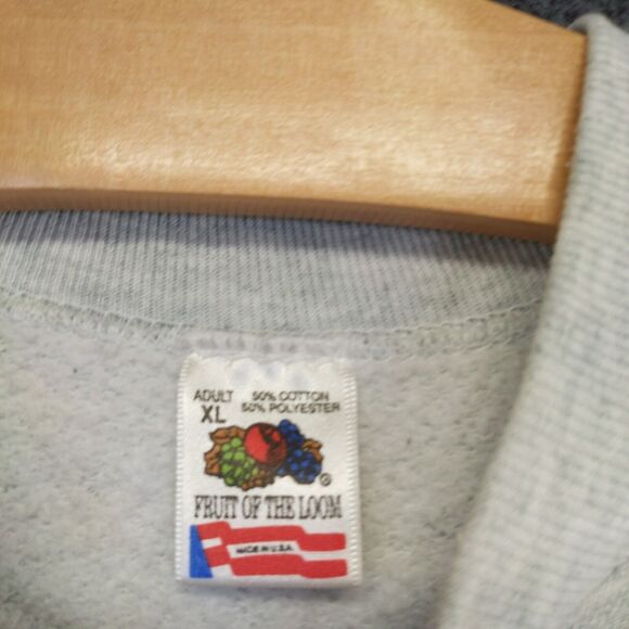 Fruit of The Loom Women's God Makes All Things New Sweatshirt XL Gray Vintage US - Picture 11 of 15